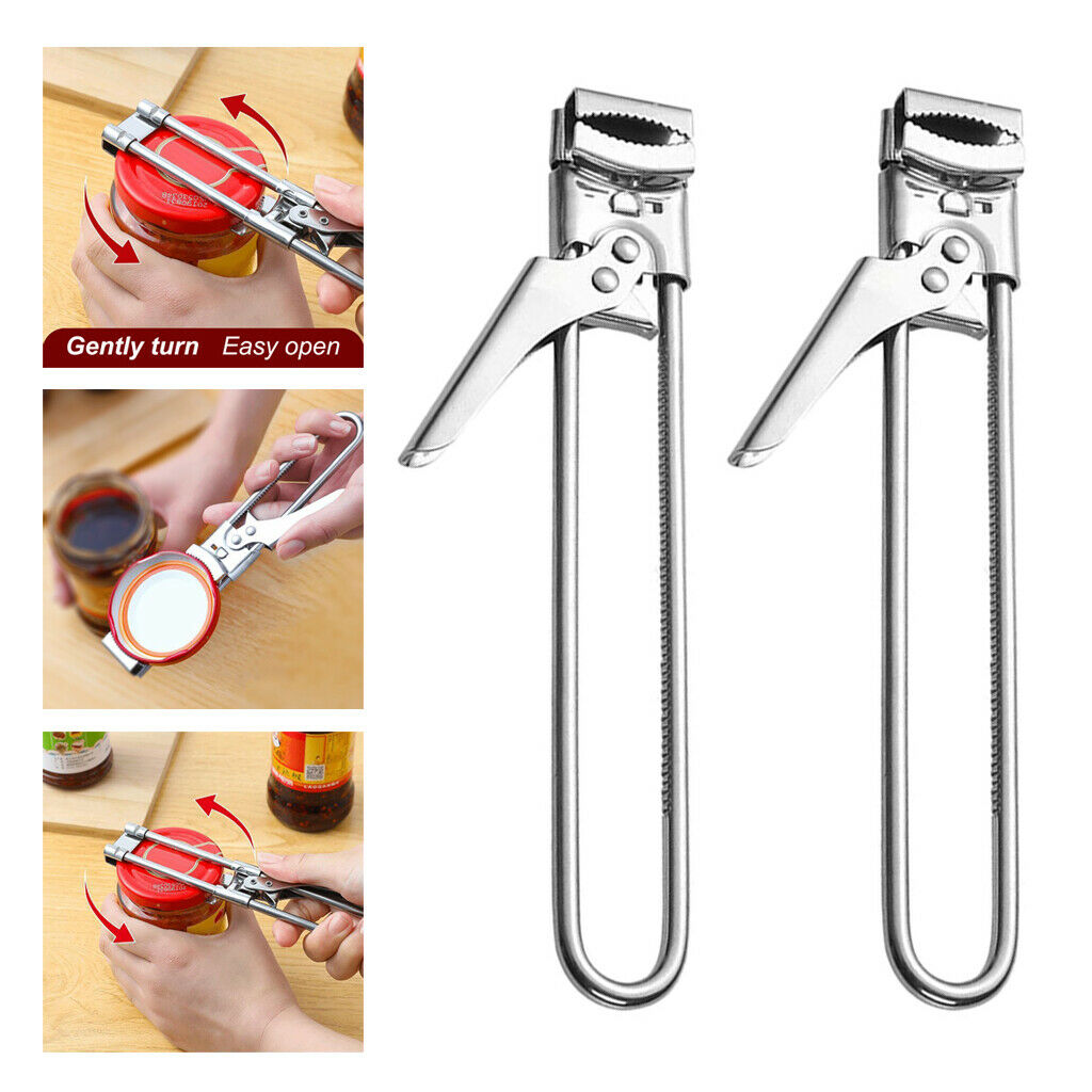 2pcs Jar Opener Adjustable Bottle Gripper Jar Lid Opener Kitchen Tool Home