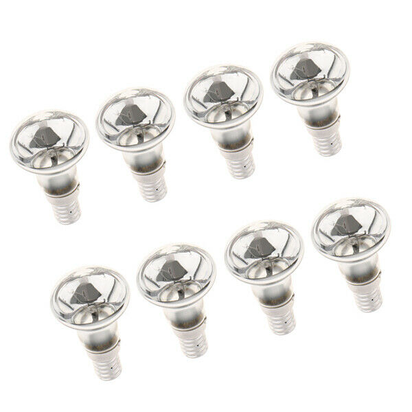 8Pcs R39 Clear Reflector Tungsten Filament Spotlight Bulb   Lamp SES E14 30W