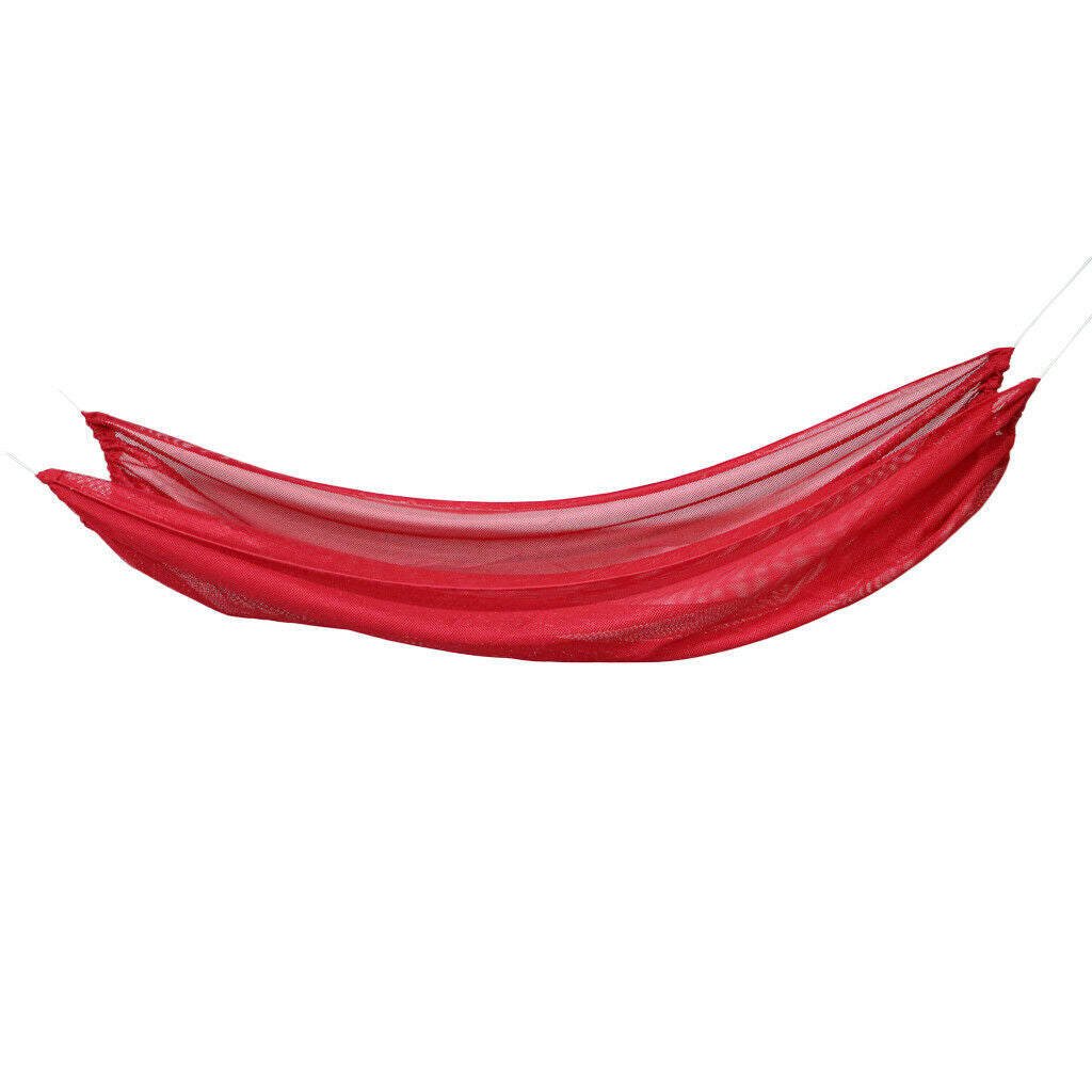 Foldable Outdoor Camping Sleeping Swing Hammock Hanging Bed Red 210x150cm
