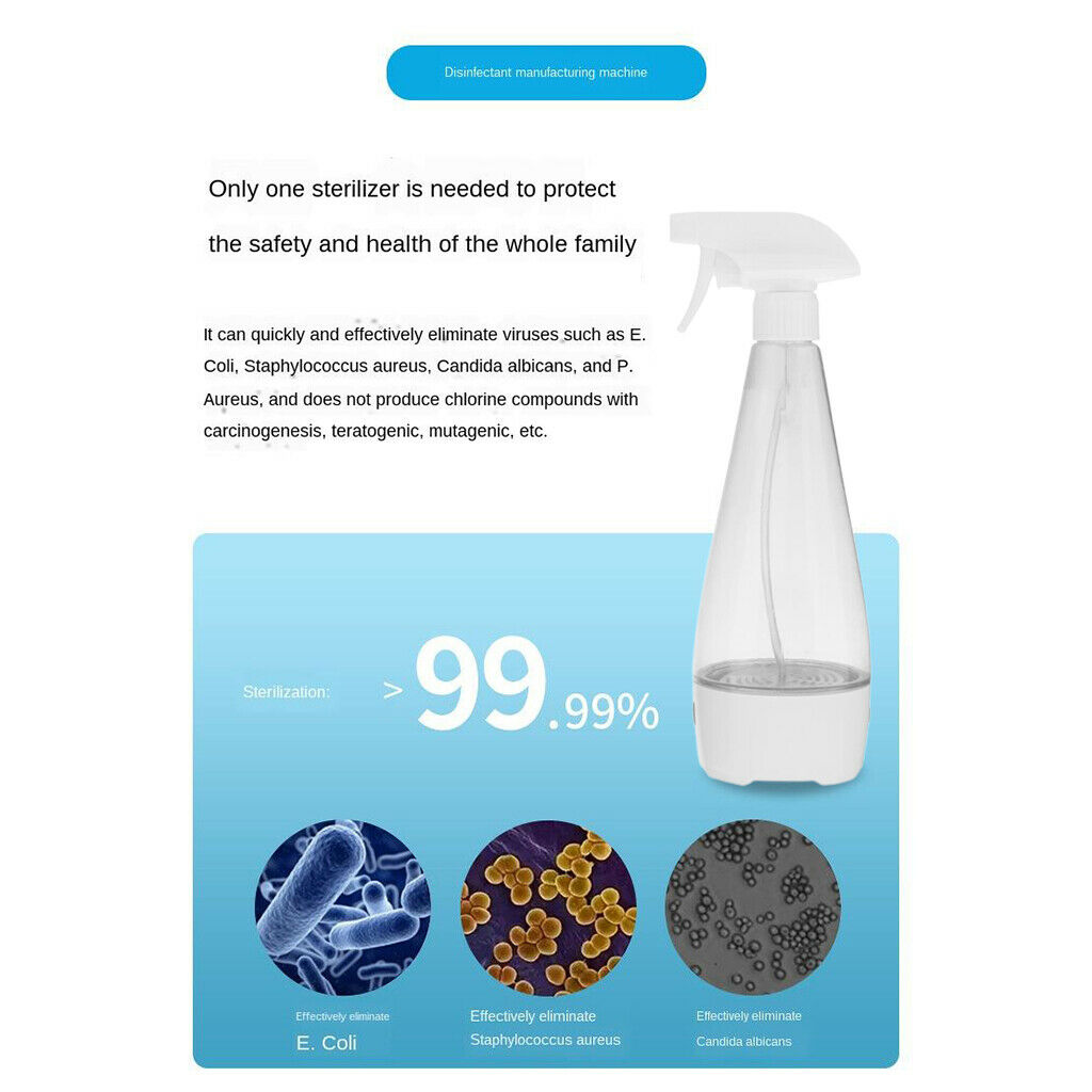 Home Disinfection Hypochlorous Acid Water Making Machine Sprayer Easy to Use