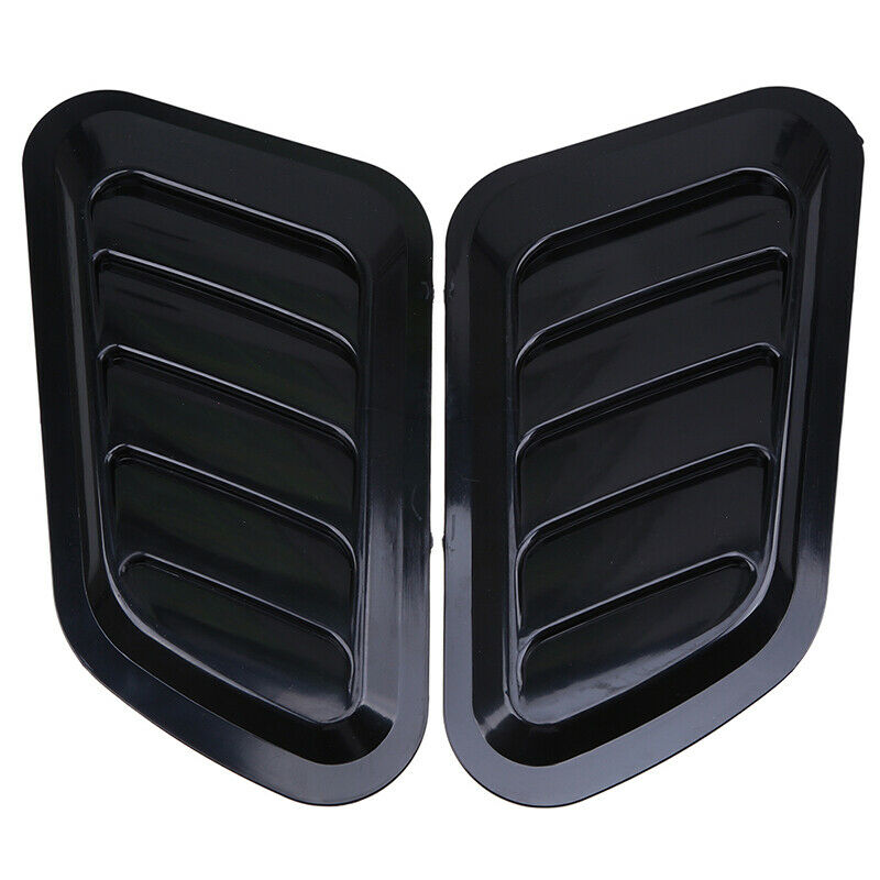 Universal Black Car Decorative Air Flow Intake Scoop Vent Cover Hood Fenders