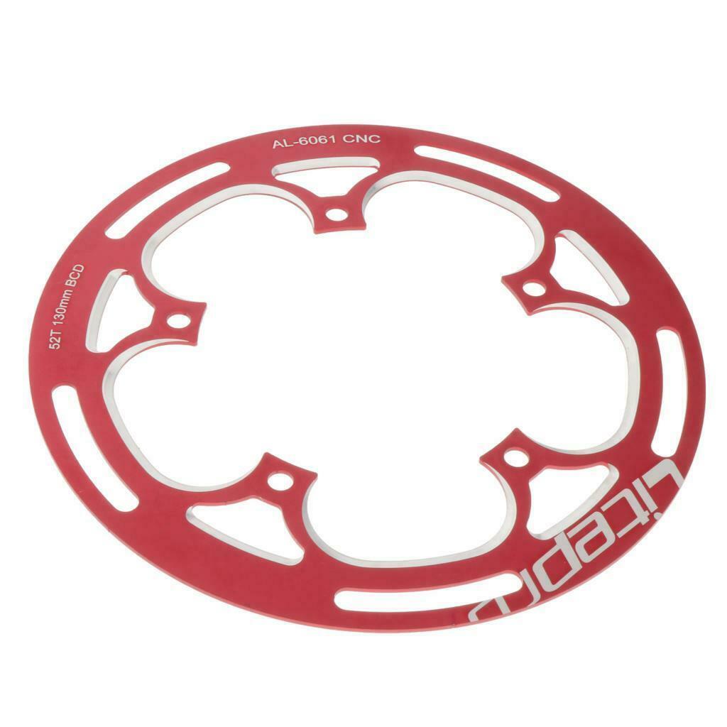 Folding Bike MTB Bicycle Chainwheel 52/53T Plate Single Chainring 130BCD Red