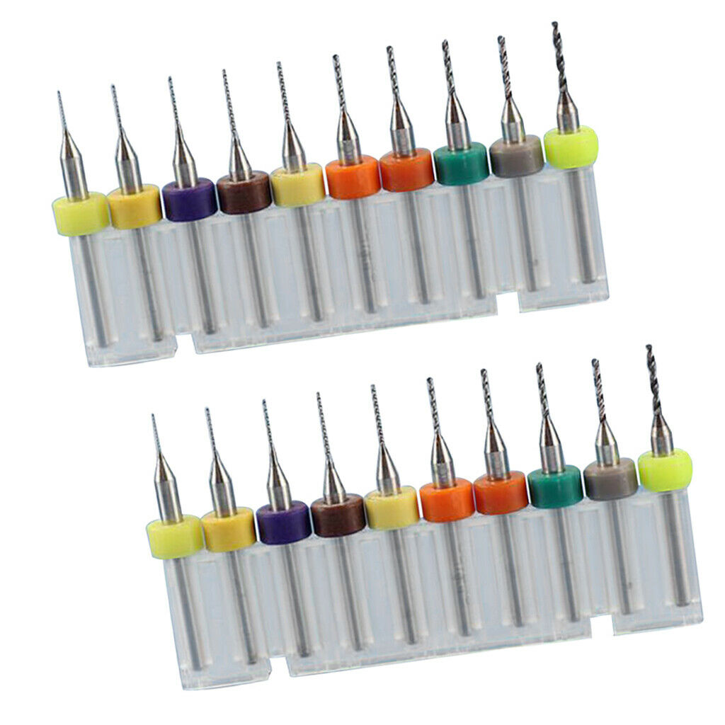 20pcs Drill Bit PCB Print Circuit Board Carbide Woodworking Tool,0.15-1.05mm