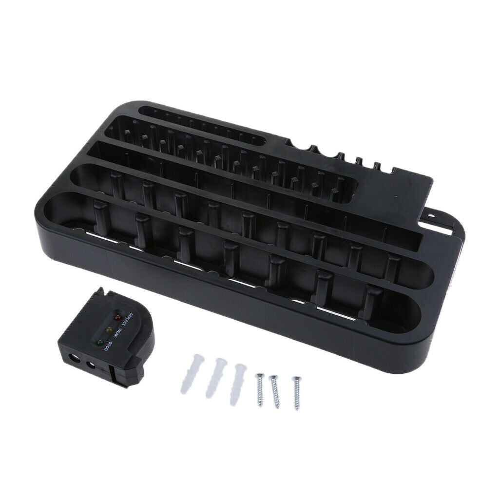 Battery Storage Holder Organizer &Battery  72pcs AA AAA 9V C D Battery