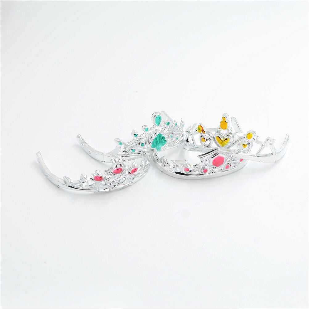 8X 4 Colours Fashion Crowns for  Headwear Jewelry Accessories for Do.l8