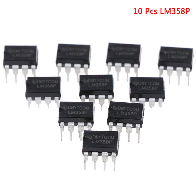 10 Pcs LM358P OPAMP DUAL 0-70DEG C 8-DIP*AUW Ad