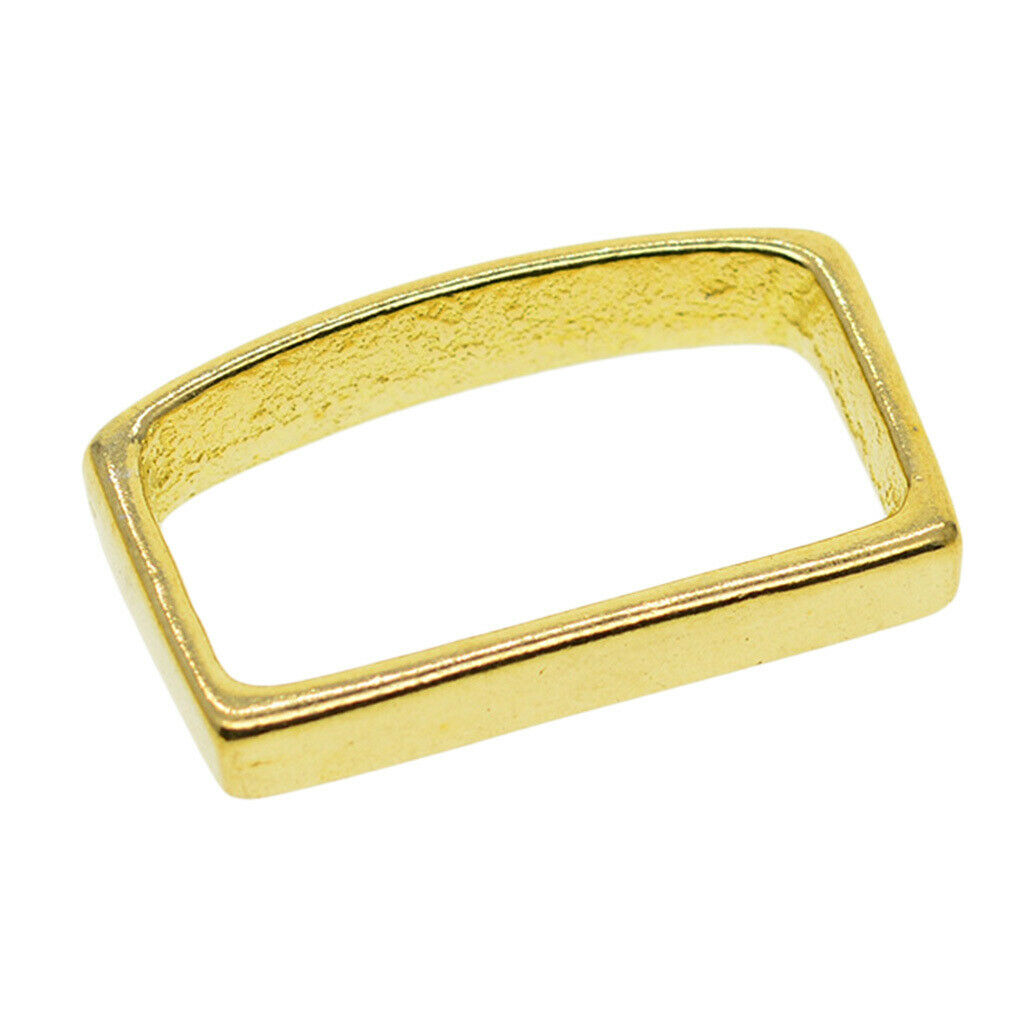 Brass D Ring Belt Loop Keeper Buckle for Leathercraft Bag Accessories 26 mm