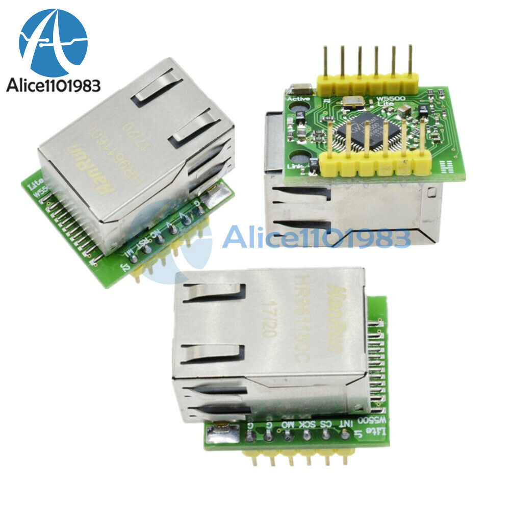 2PCS USR-ES1 ENC28J60 W5500 Chip SPI to LAN/ Ethernet Converter TCP/IP Module