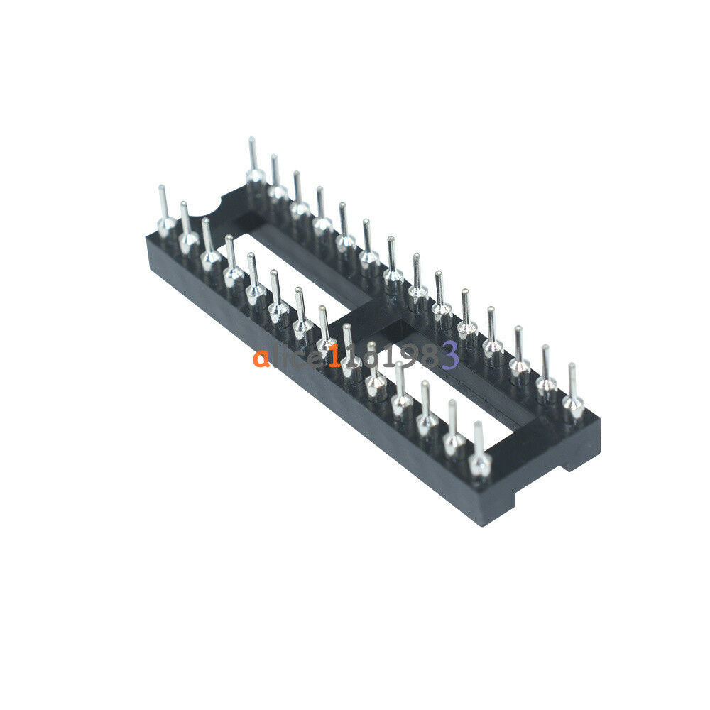5PCS 28 Pin DIP SIP Round IC Sockets Adaptor Solder Type Narrow