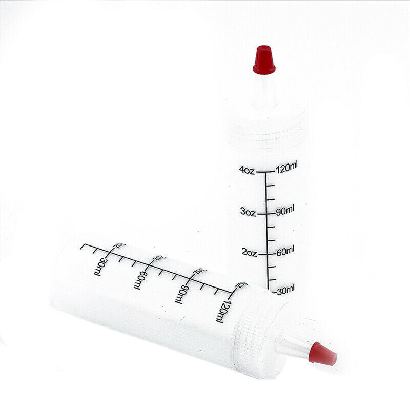 2Pcs Plastic Needle-nosed Bottle 120ml Squeeze Flasche Bottle Dispenser K.l8