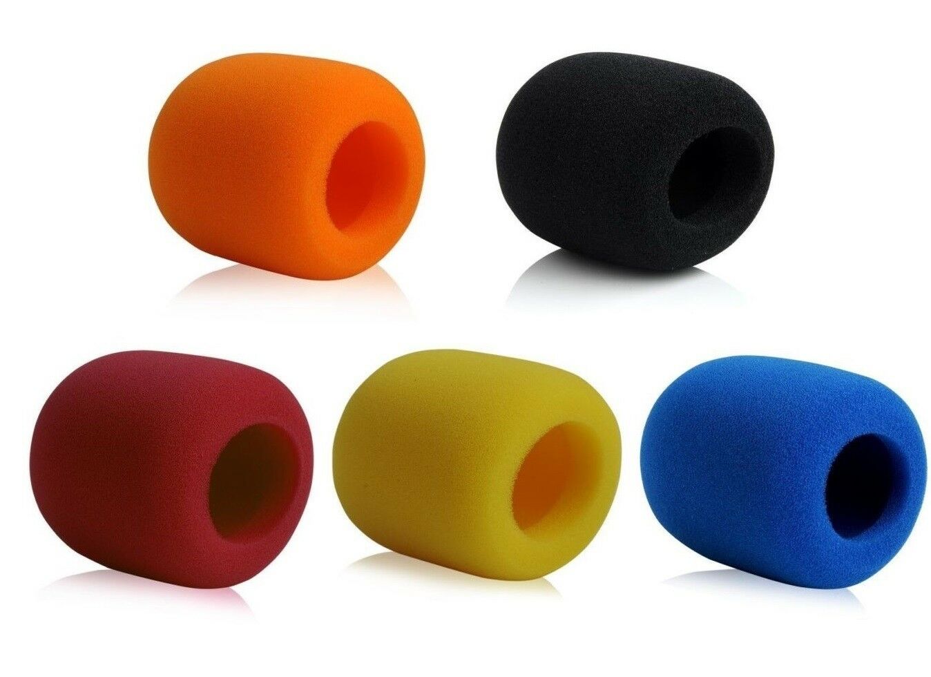 Colorful Microphone Cover Microphone Windscreen Foam Cover for shure SM58 5 Pack