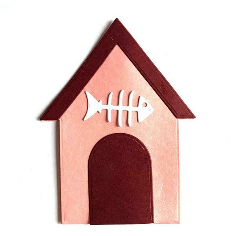 Pet House Metal Cutting Dies Stencil DIY Scrapbooking Album Paper Card Template