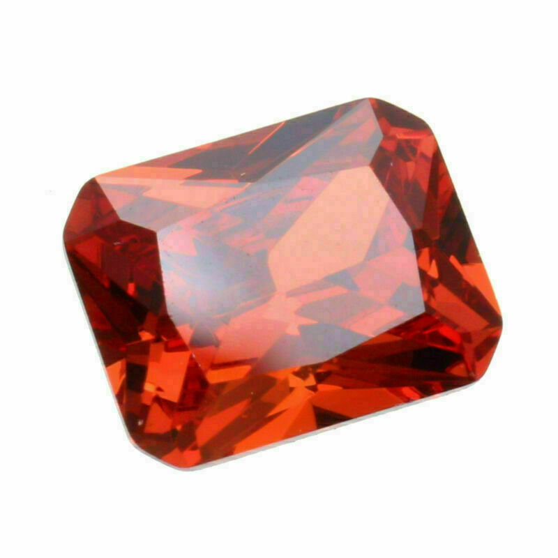 Unheated 8x10mm Red Orange Octagon Shape Loose Gemstones Jewelry Gift 5.02CT