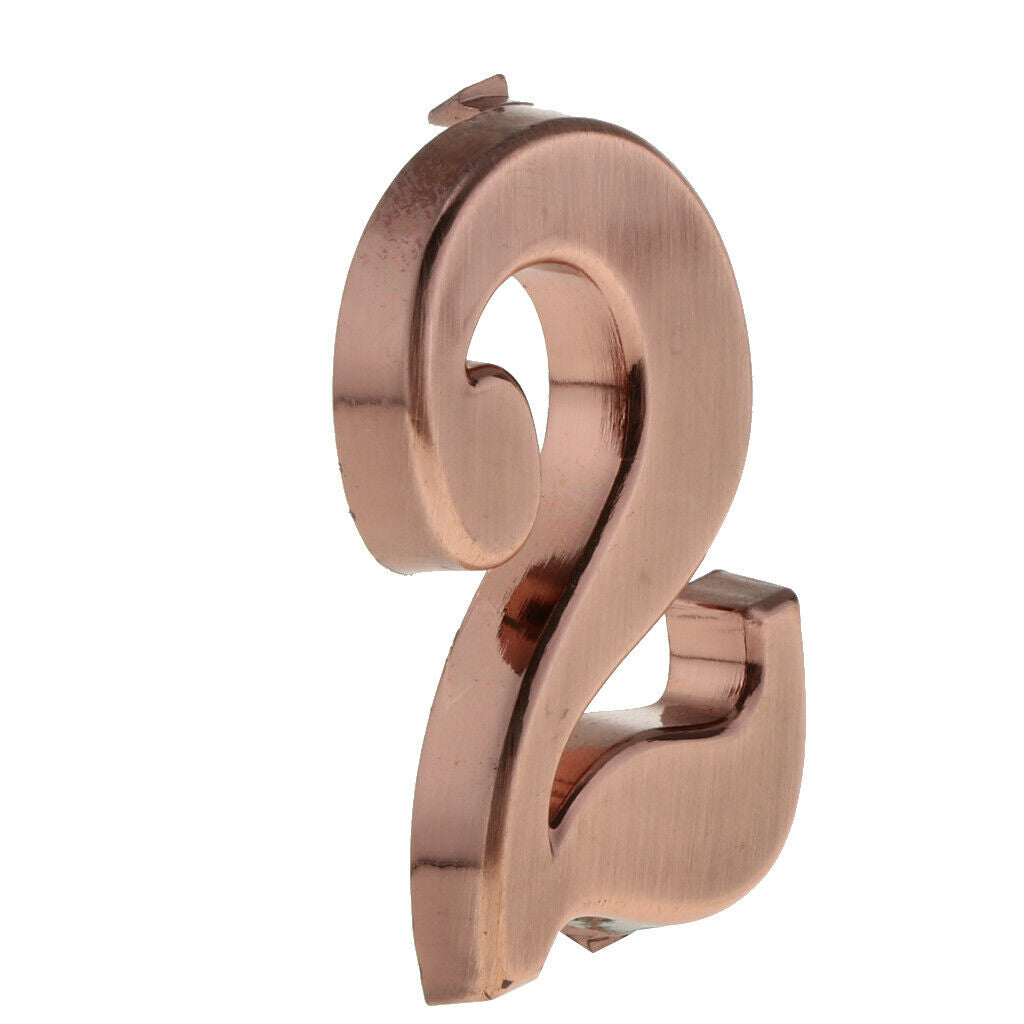 6x ABS Plastic House Door Number Sign Plaque DIY Digit Number 0 to 9 Number