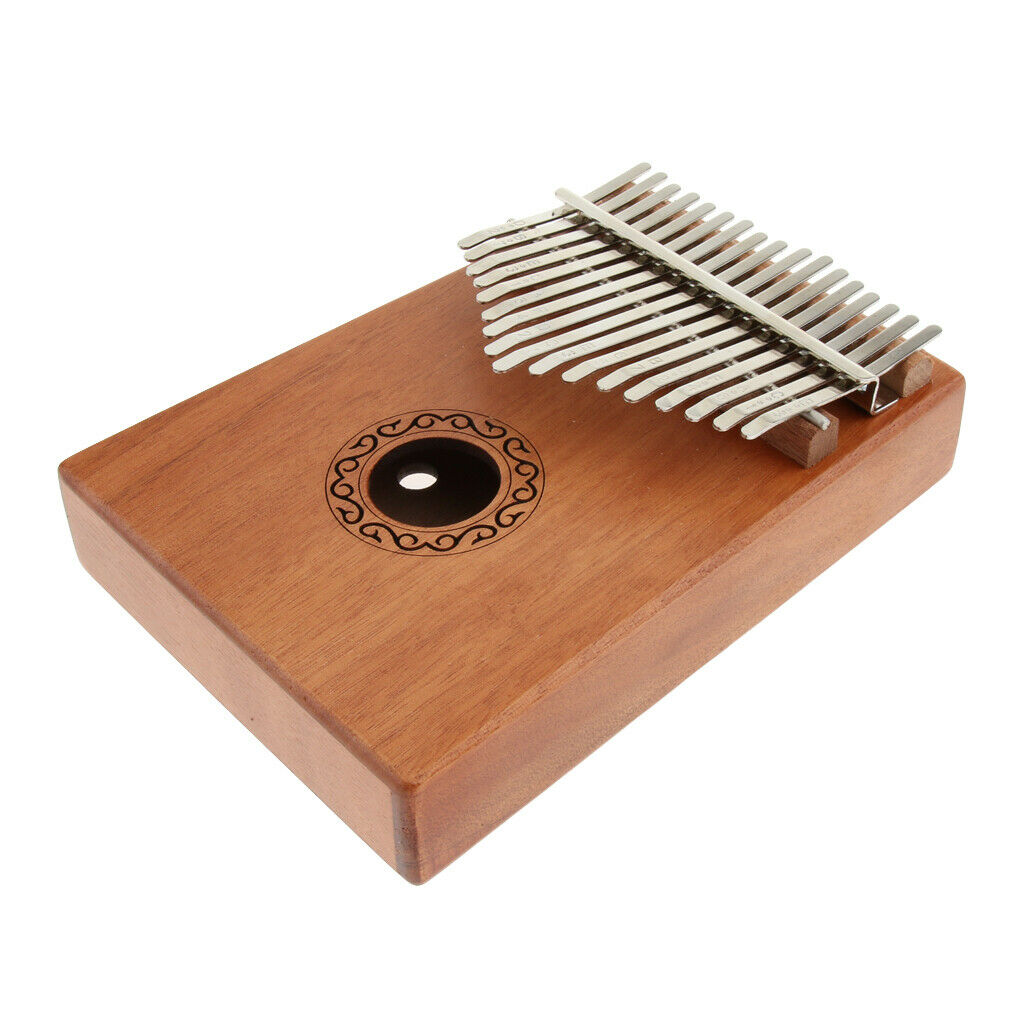 African Kalimba Thumb Piano 17 Note Percussion Instrument for Kids Adults Music