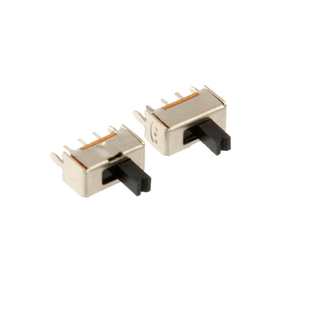 10PCS  -12D07VG4 1P2T 4mm PCB Panel Vertical Slide Power Switch