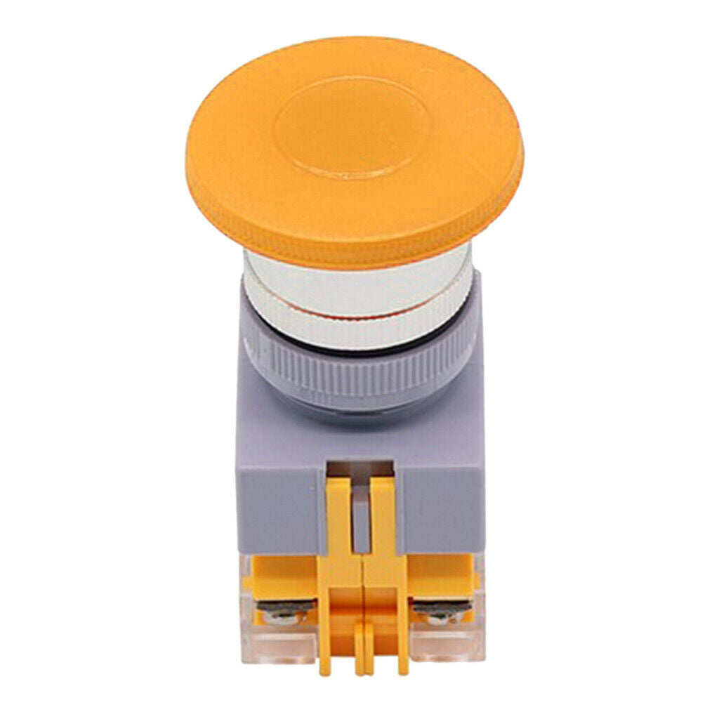 Emergency Stop Switch Yellow Panel Emergency Stop Button 22mm