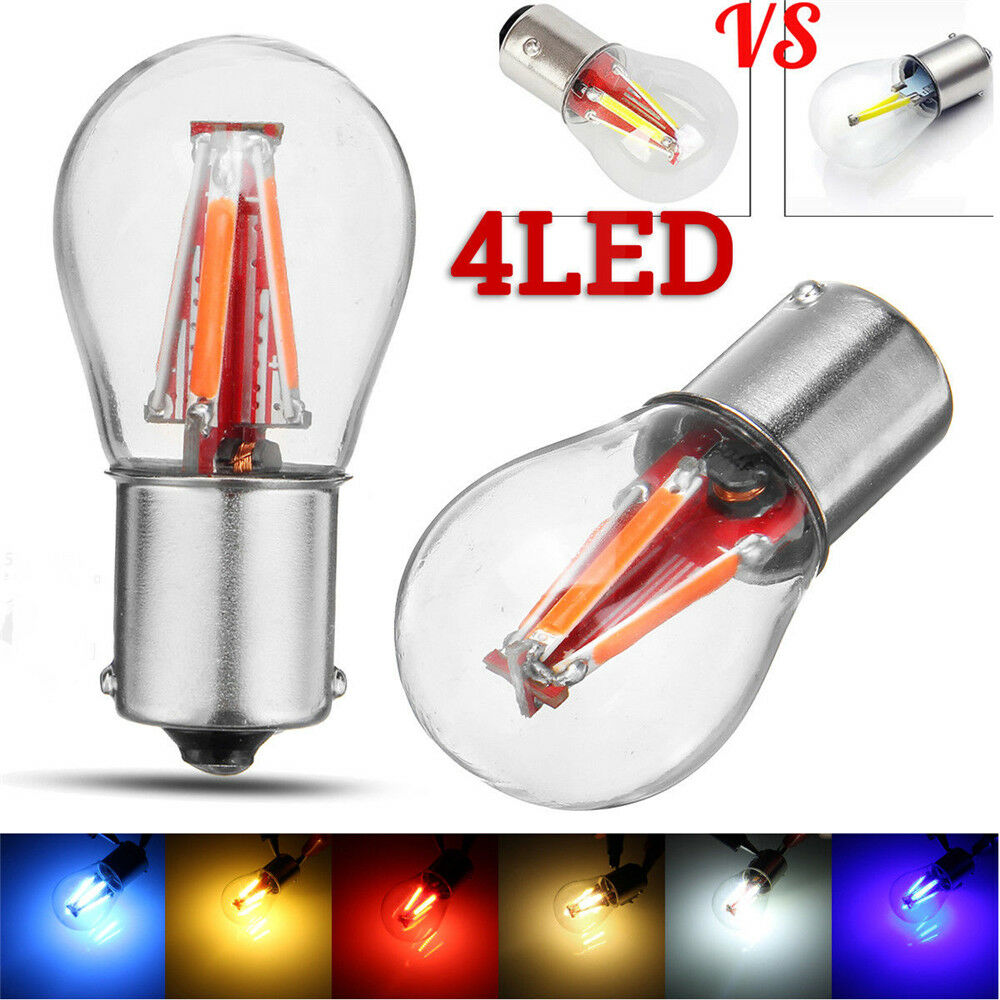 1x 4LED 21/5W Filament 1156 BA15S Car Reverse Backup Tail Stop Brake Light Bulb