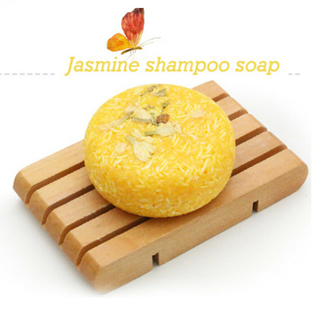 2x Natural Organic Jasmine Handmade Solid Shampoo Soap Bar Hair Nourishing