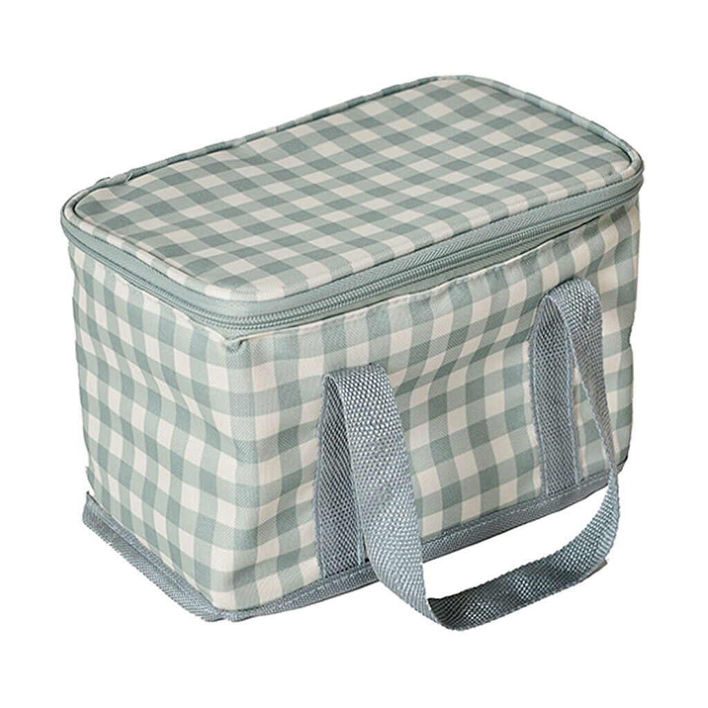 Insulated Lunch Bag Cooler Tote Reusable Cooler Ice Packs Easy Pull Zippers,