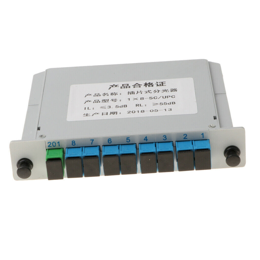4Pieces 1 to 8 PLC Fiber Optical FTTH Splitter Cassette Card Inserting