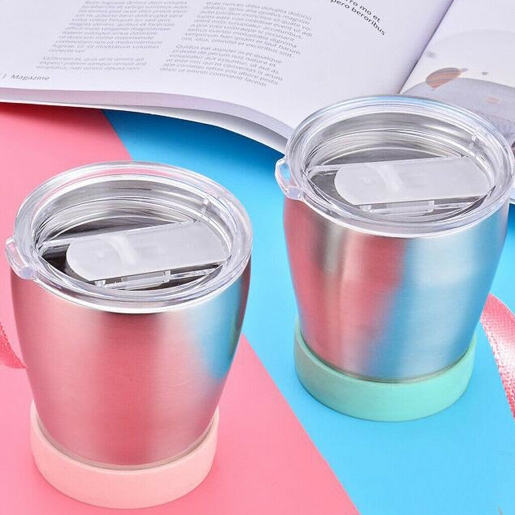 2 Pieces Colorful Kids Cupï¼Œ300ML,Insulated Tumbler with Lid, Double Wall