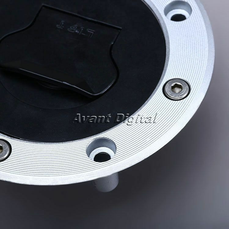 Car CNC Aluminum Gas Fuel Tank Cap Cover Fit for Suzuki GSXR600 2003 2002 2001
