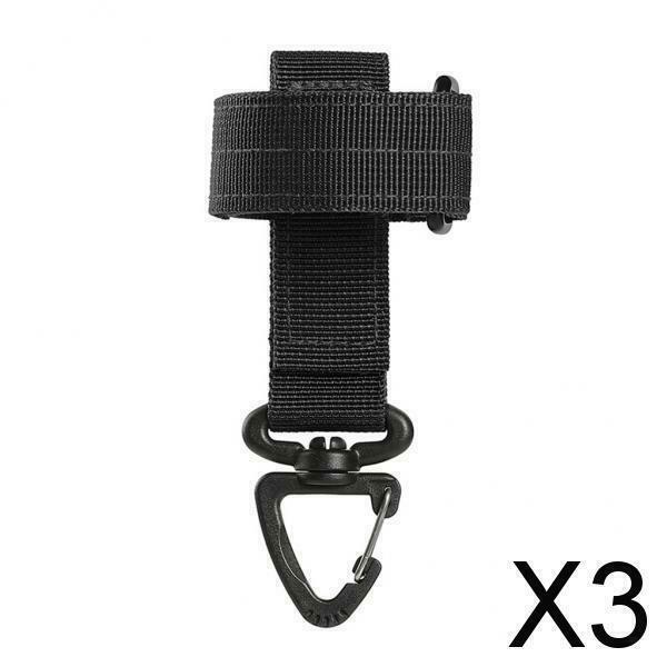 3X Glove Holder Strap Grabber Hiking Climbing Belt Rope Hanger Hook Black