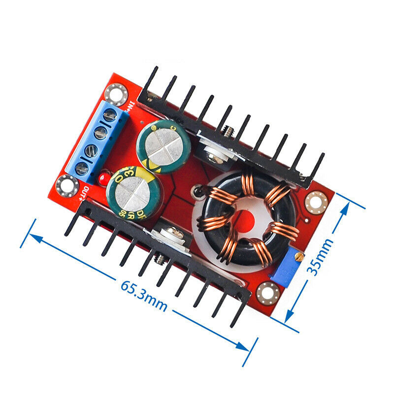 Dc-Dc Laptop Mobile Power Supply 10-32V To 12-35V Adjustable Boost Module 150W