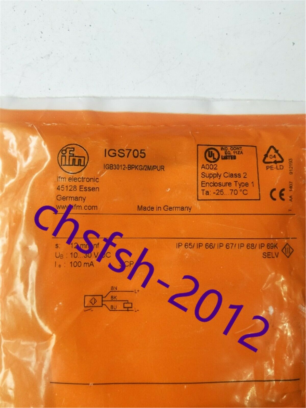 1 pcs New IN Box IFM IGS705 Proximity Switch