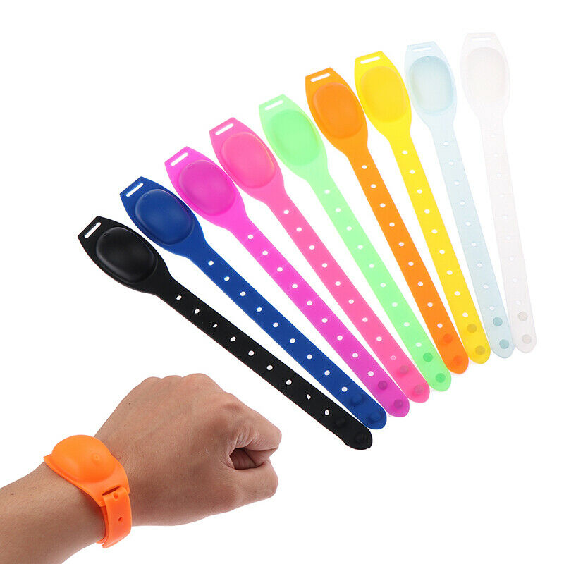 Portable Sillicone Soap Bracelet Wristband Hand Dispenser Band + Squeeze .l8