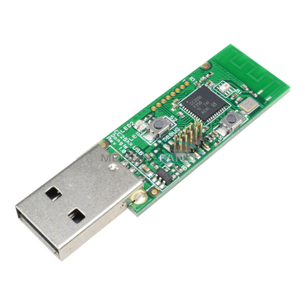 5PCS Wireless CC2531 Sniffer Bare Board Protocol Analyzer USB Dongle Module
