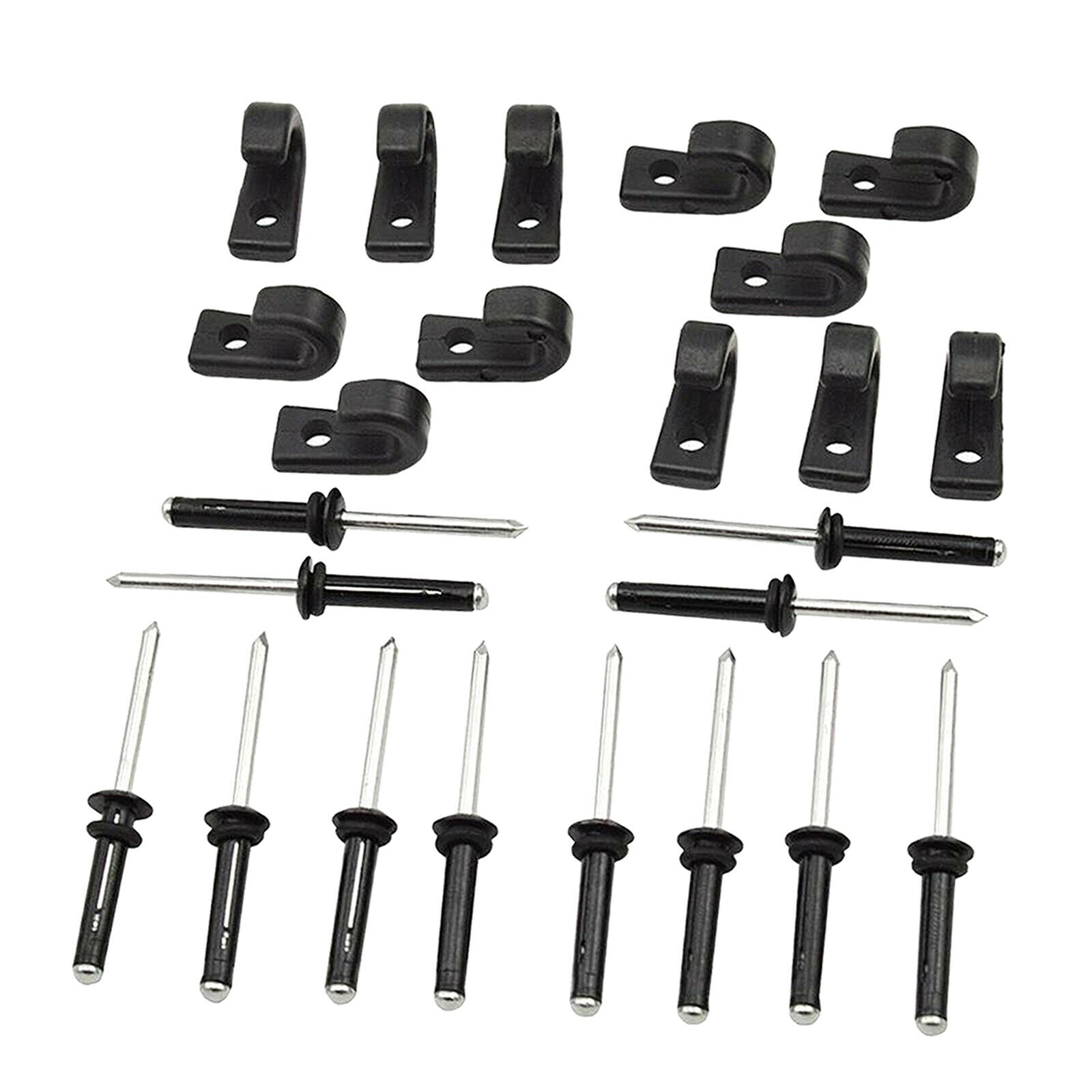12pcs Hooks and 12pcs Rivets Adjustable Heavy Duty Kayak Canoe Car Roof Rack