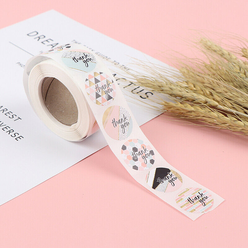 500/Roll Thank You Stickers Seal Lable Scrapbooking Stickers Bake DIY Dec.l8