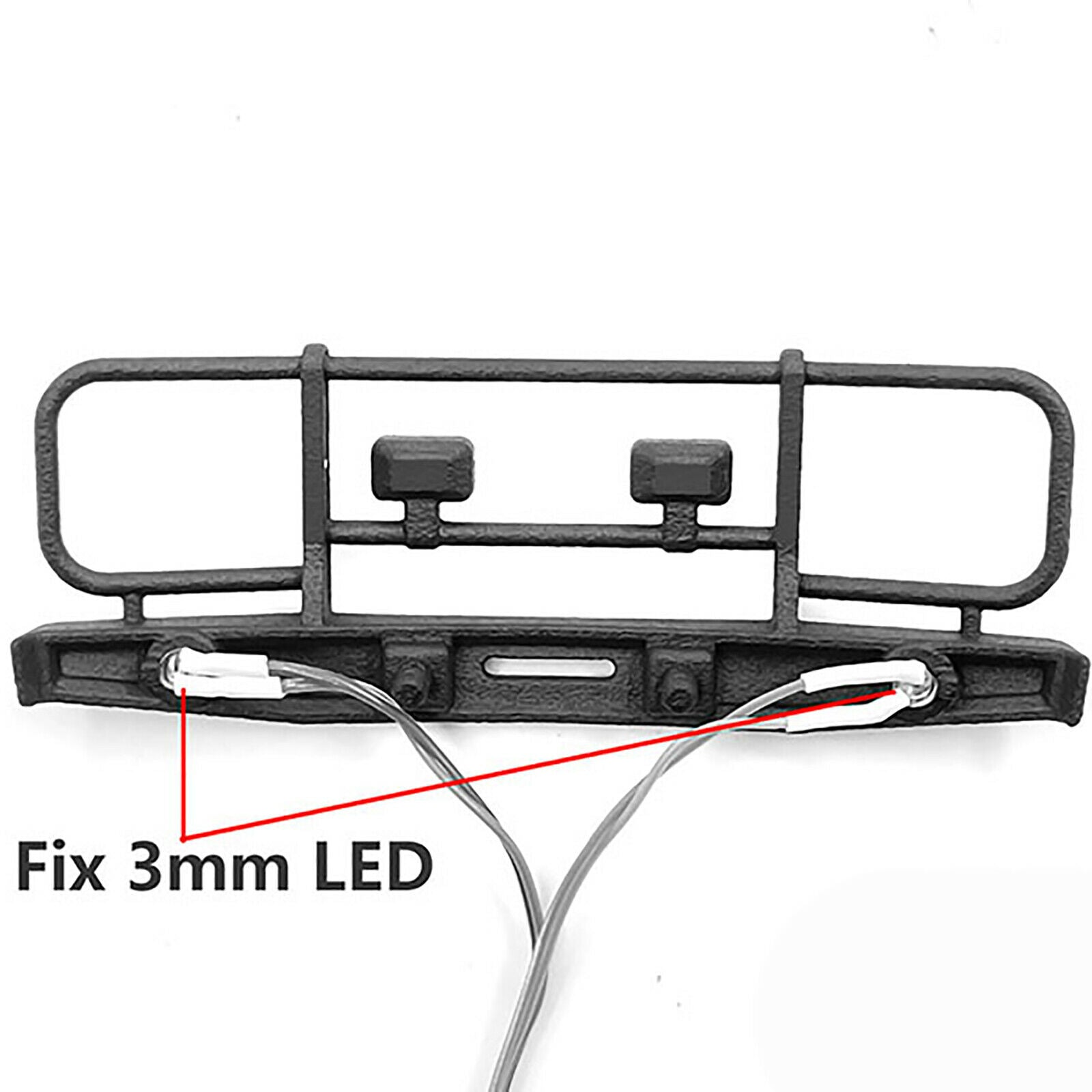 Front Bumper with Spotlight Accessories for AXIAL SCX-24 Chevrolet C10 RC Car