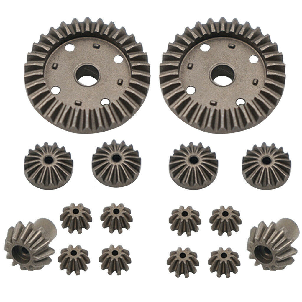 16Pcs Upgrade Parts Motor Driving Gear Metal Differential Gear Combo Set