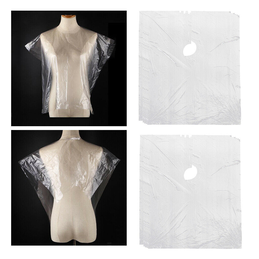 150pcs Disposable Hair Cutting Cape Gowns Protect Capes Home Hairdressing
