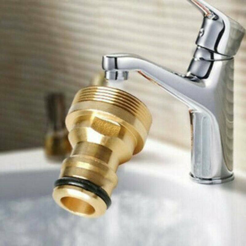 1X Brass Male Quick Connector Adaptor Home Garden Water Hose Pipe Tap Connector