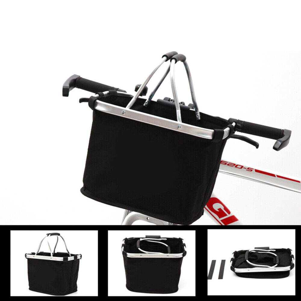Multi-Purpose Waterproof Bicycle Handle Basket Outdoor Shopping Container