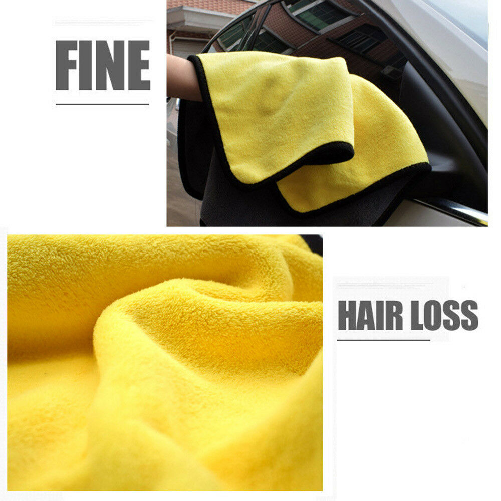 Super Soft Absorbent Car Wash Coral Velvet Towel Cleaning Drying Cloth 30x40cm