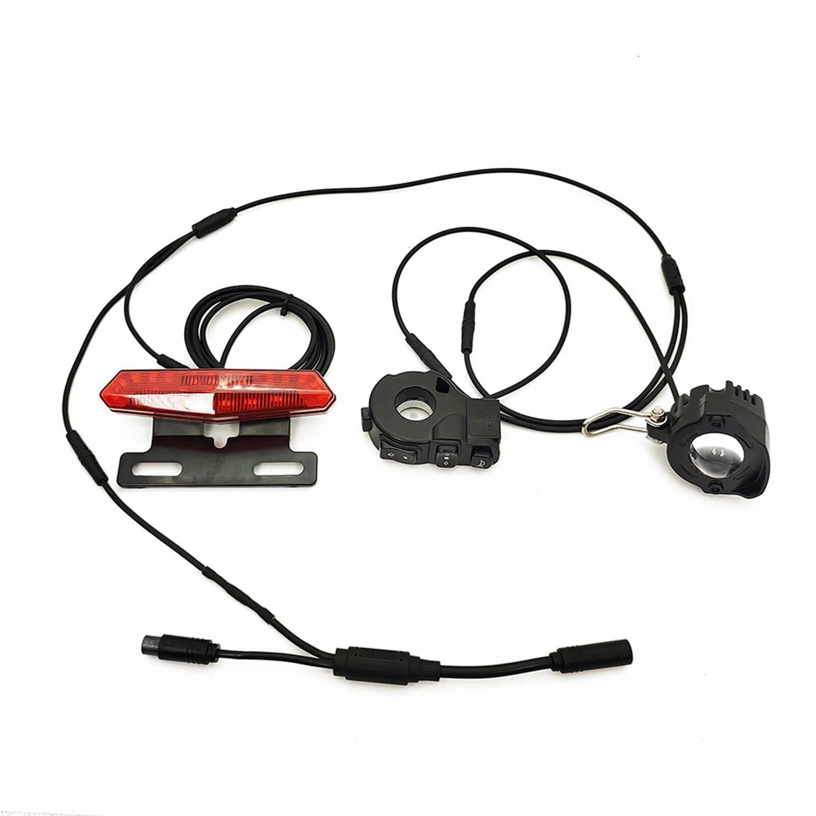Ebike Bafang Mid-drive Front and Rear Lights Support Horn/Turning/Braking Light