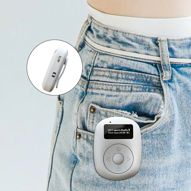 Mini Pocket DAB/DAB+/FM Digital Radio OLED Nature Sound with Earphones Exercise