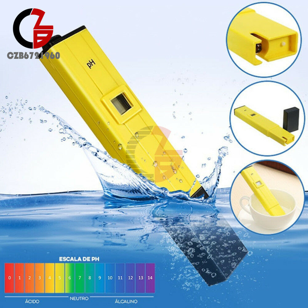 Digital Portable PH Meter Tester Aquarium Pool Water Wine Urine LCD Pen Monitor