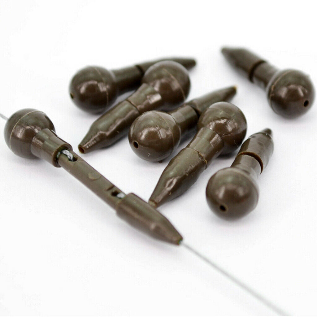 20pcs In-line Quick Change Beads Method Feeder Beads Hook Connectors Links