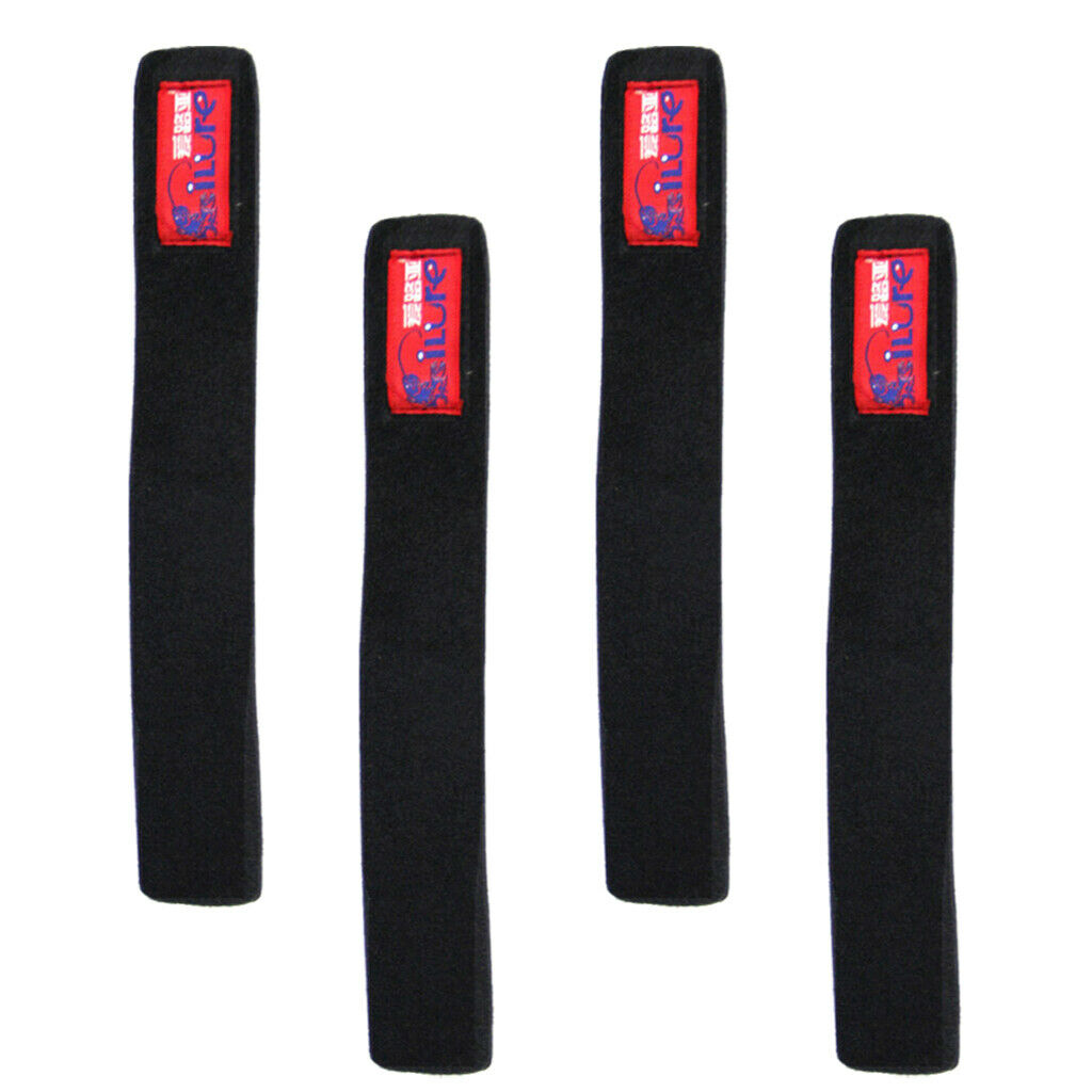 4 pcs Fishing Rods Belts Tie Tackle Strap Wrap Band Holder Handy Accessories