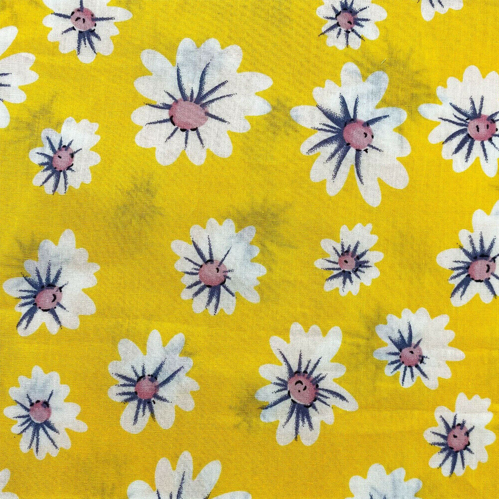 7Pcs Sunflower Cotton Fabric Patchwork DIY Quilting Sewing Handmade Material