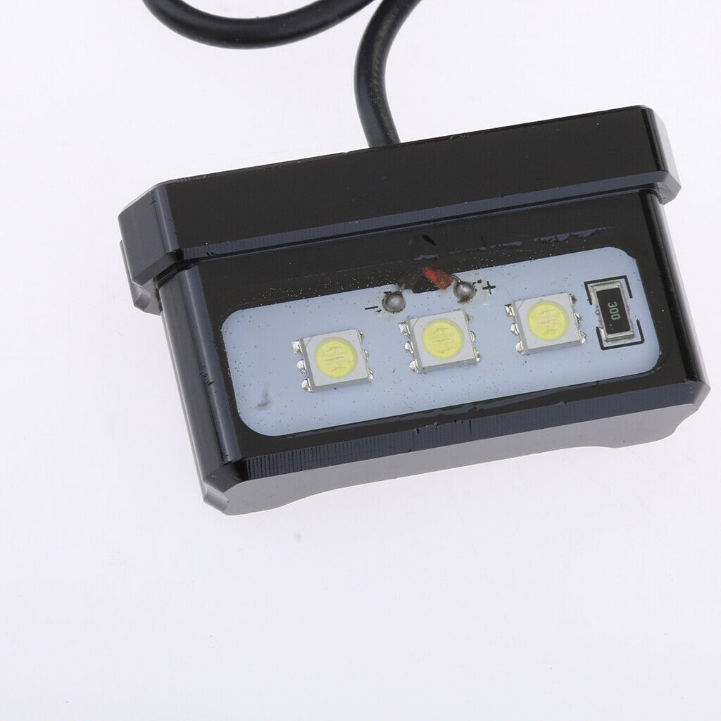 Motorcycle License Plate Holder Light Rear Tail Lamp for Kawasaki Z800 Black