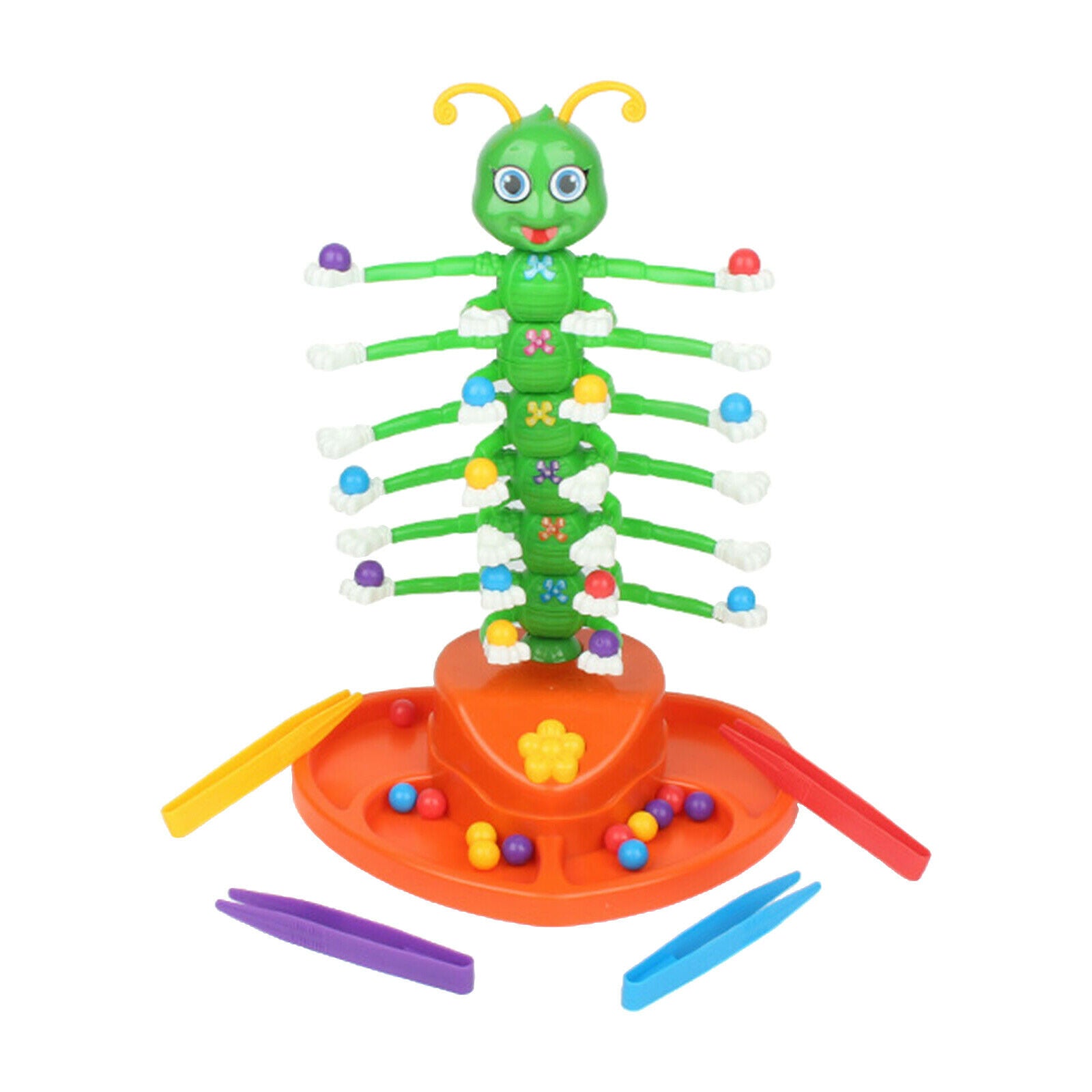 Electric Green Smile Caterpillar Balance Board Game Wiggle Toys Games Props