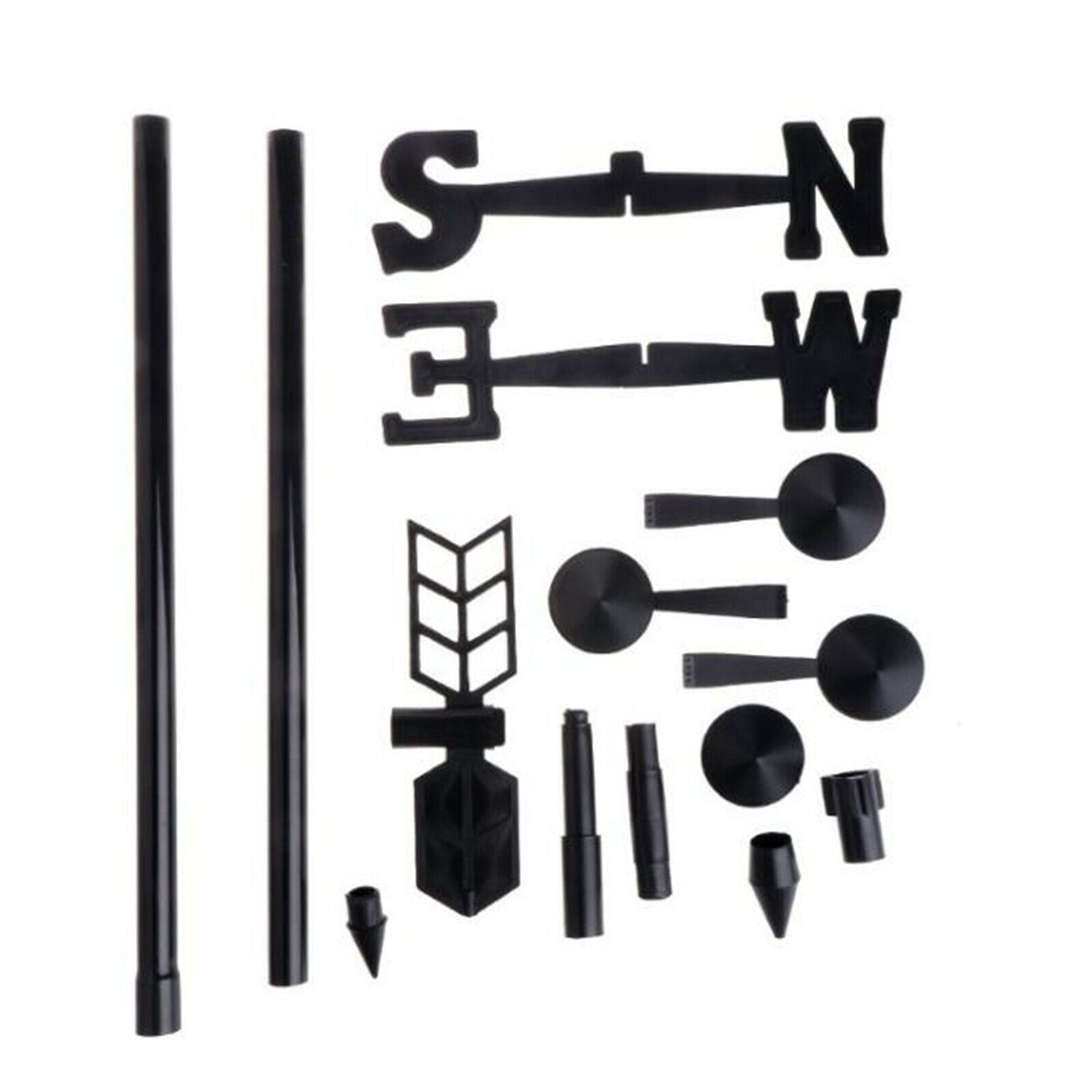 Weather Station Rain Gauge Thermometer Wind Direction Arrow Outdoor Barn