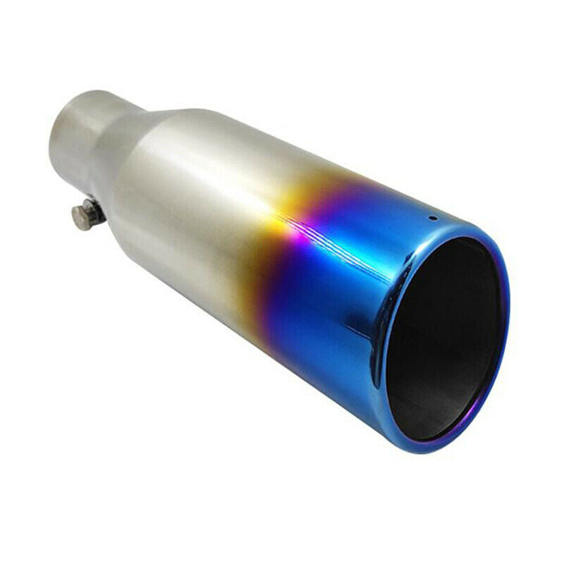 64mm Inlet Car Exhaust Tip Tail Pipe Trim Universal Muffler Stainless Steel 1PCS